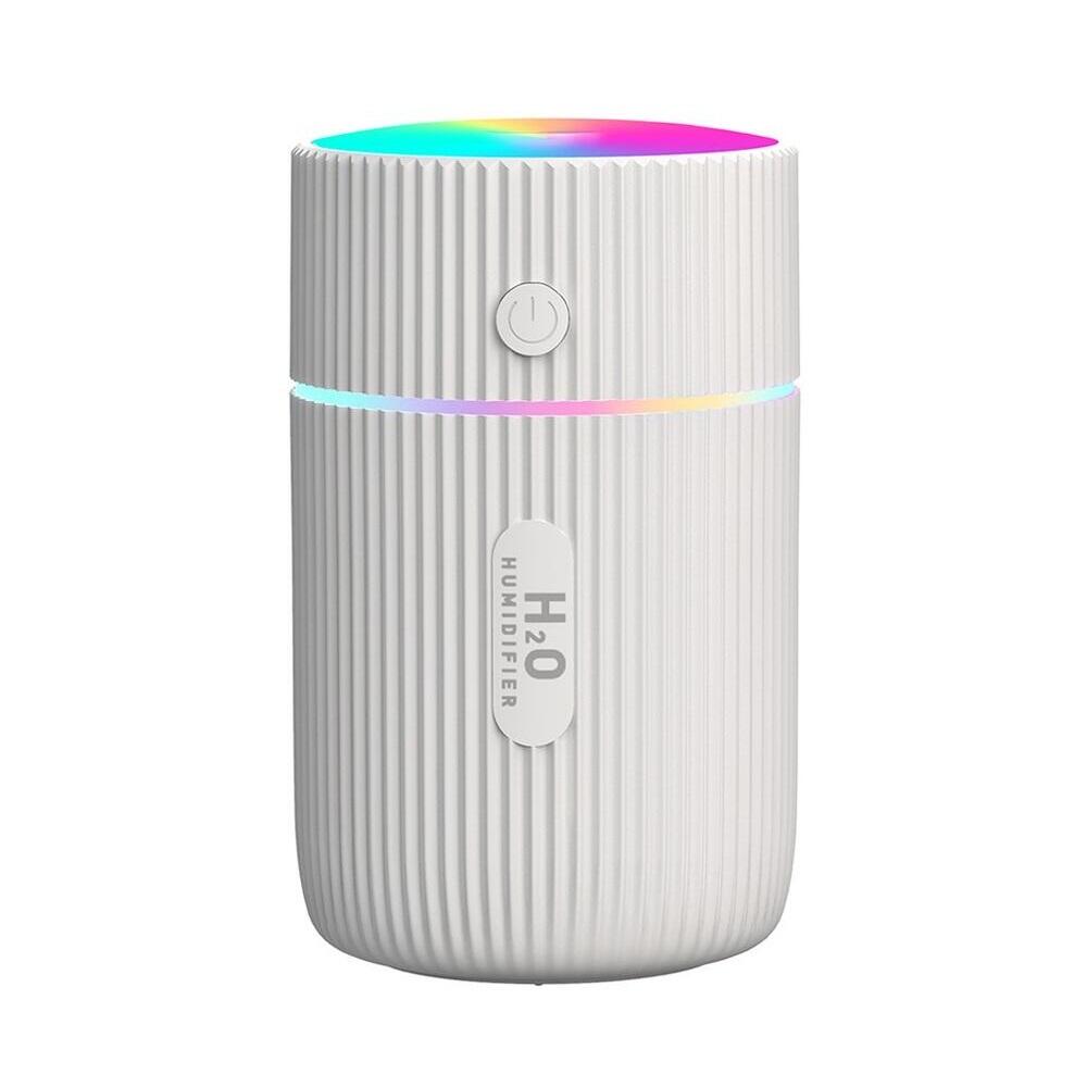 Difuzor de ulei esential, aromaterapie, purificator de aer, rezervor 220ML, cu iluminat, Alb