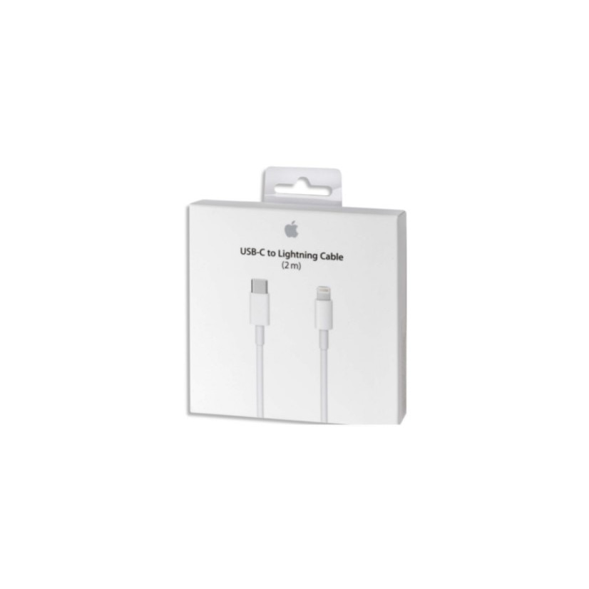Cablu de date Apple, USB Type C - Lightning, 2 metri, Alb