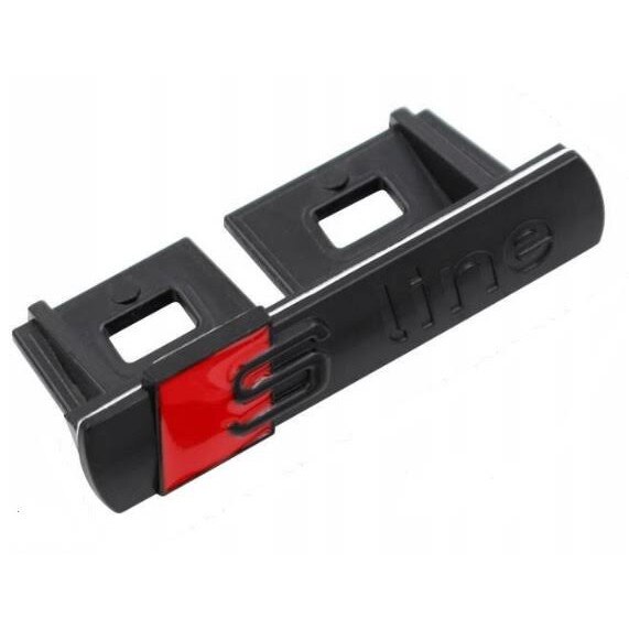 Emblema S-line gratar auto Audi, negru