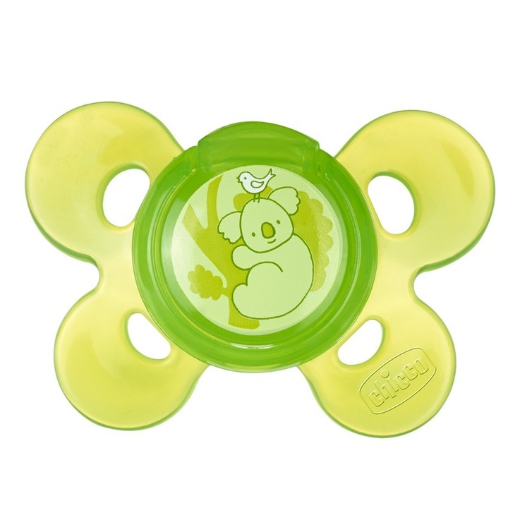 Chicco Physio Comfort világító karimás szilikon cumi, 12+ m, 1 db, Unisex