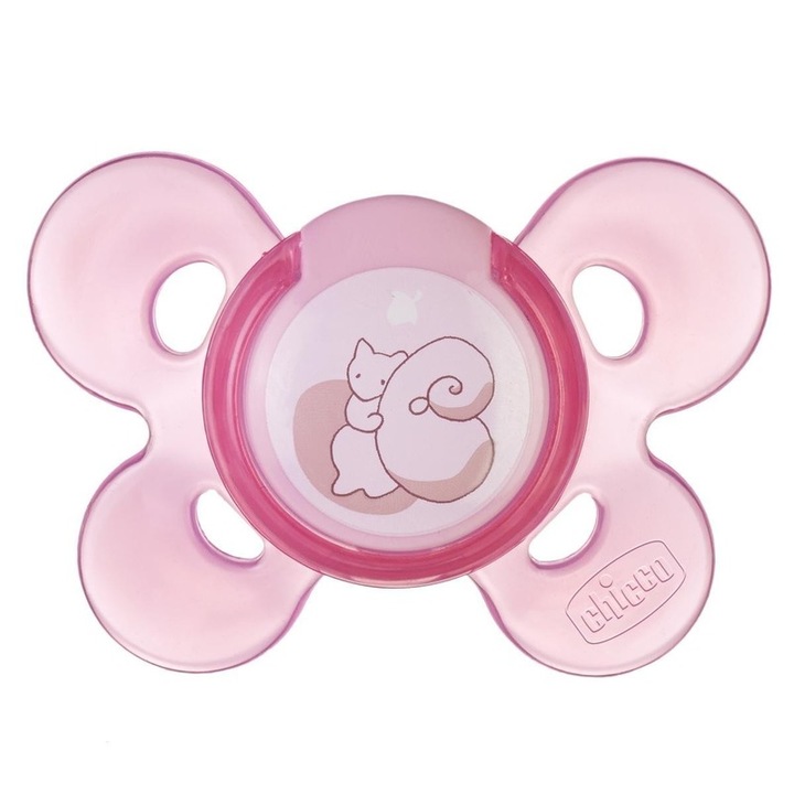 Chicco Physio Comfort szilikon cumi, 0-6 m, 1db, Rózsaszín