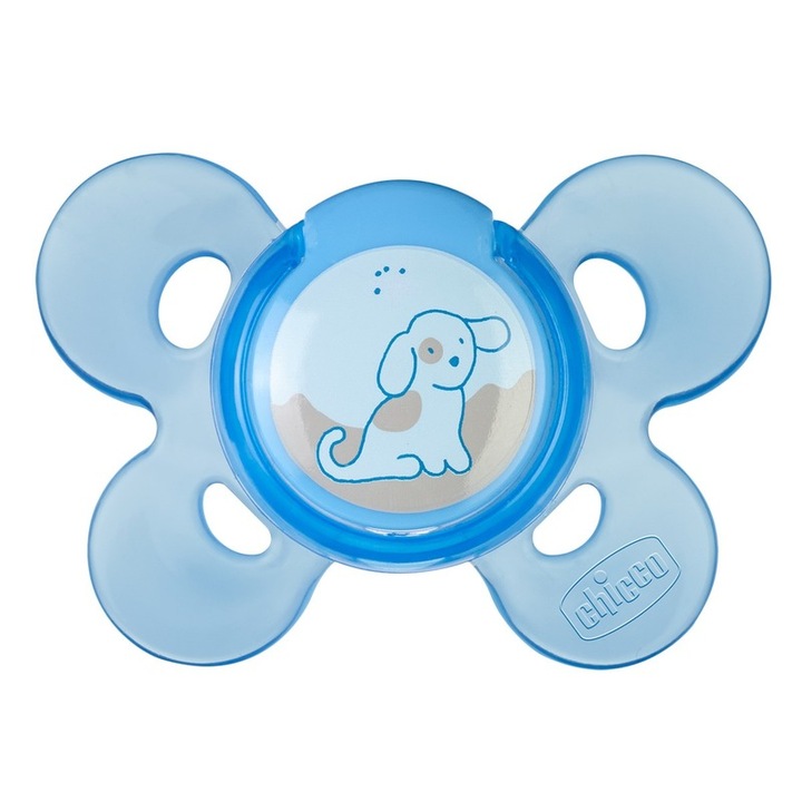 Chicco Physio Comfort szilikon cumi, 0-6 m, 1db, Kék
