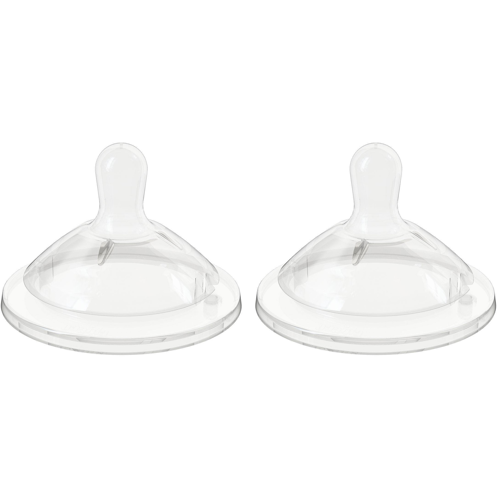 Tetina din silicon Chicco Natural feeling, cu debit rapid, 6 luni +, 2 buc