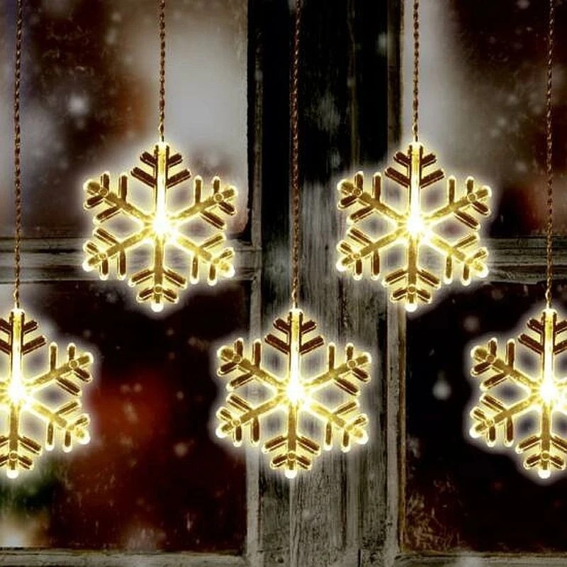 Ghirlanda Fulgi de zapada LED Home, material acril, lungime 0.9 m, IP44