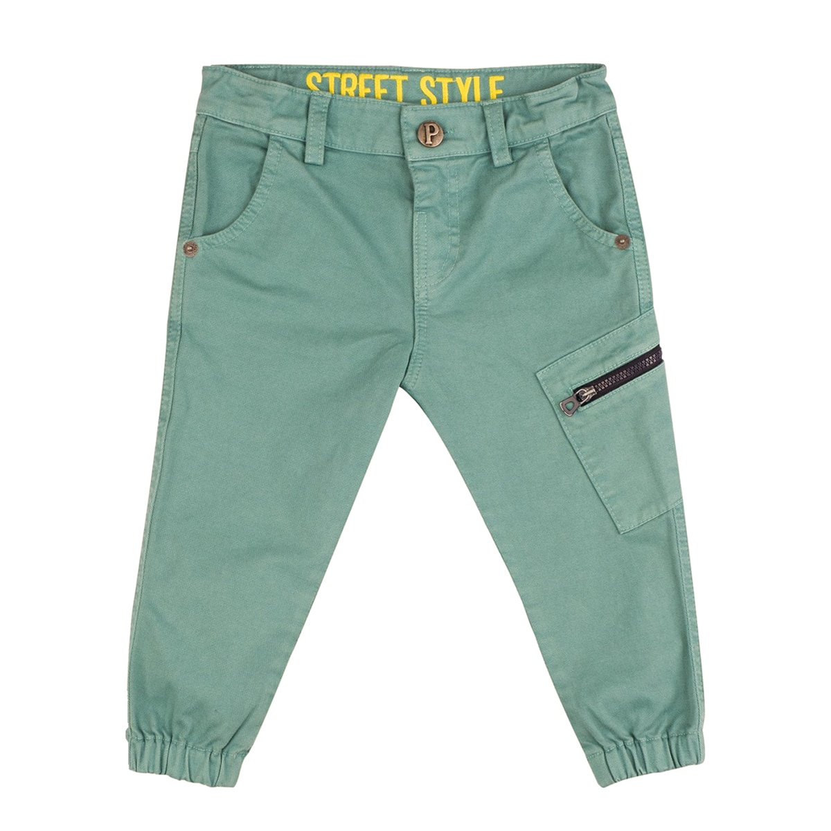 Pantaloni pentru baieti, culoare verde, colectia Street Style 4961