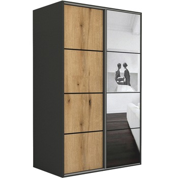 Dressing Genarom LEX C, Stejar Wotan / Oglinda L, 181 x 240 x 66 cm Dressing Genarom LEX C, Stejar Wotan / Oglinda L, 181 x 240 x 66 cm