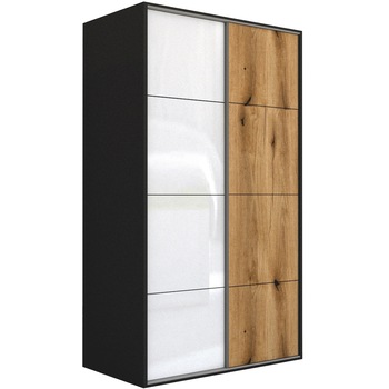 Dressing Genarom LEX A, Gri Lucios / Stejar Wotan L, 181 x 240 x 66 cm Dressing Genarom LEX A, Gri Lucios / Stejar Wotan L, 181 x 240 x 66 cm