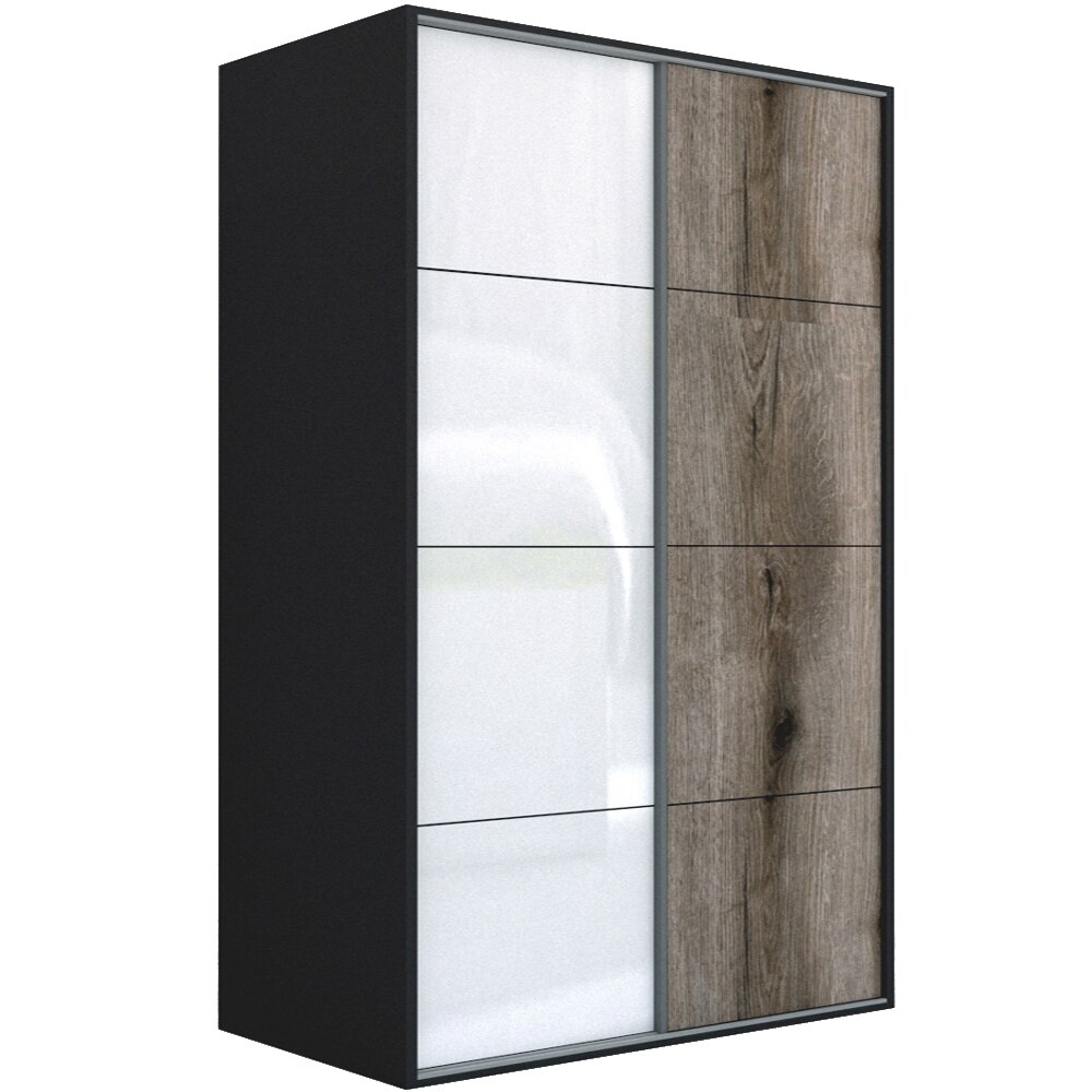 Dressing Genarom LEX A, Gri Lucios / Stejar Monastery L, 181 x 240 x 66 cm