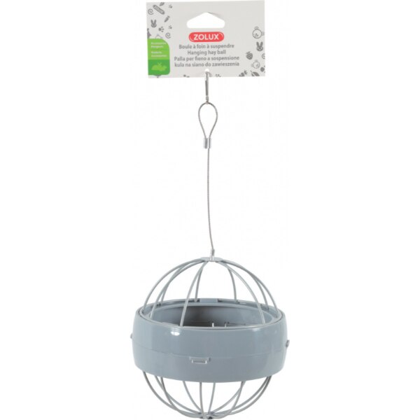 Hranitor penru iepuri, Zolux, 14 x 14 x 29,5 cm, Gri