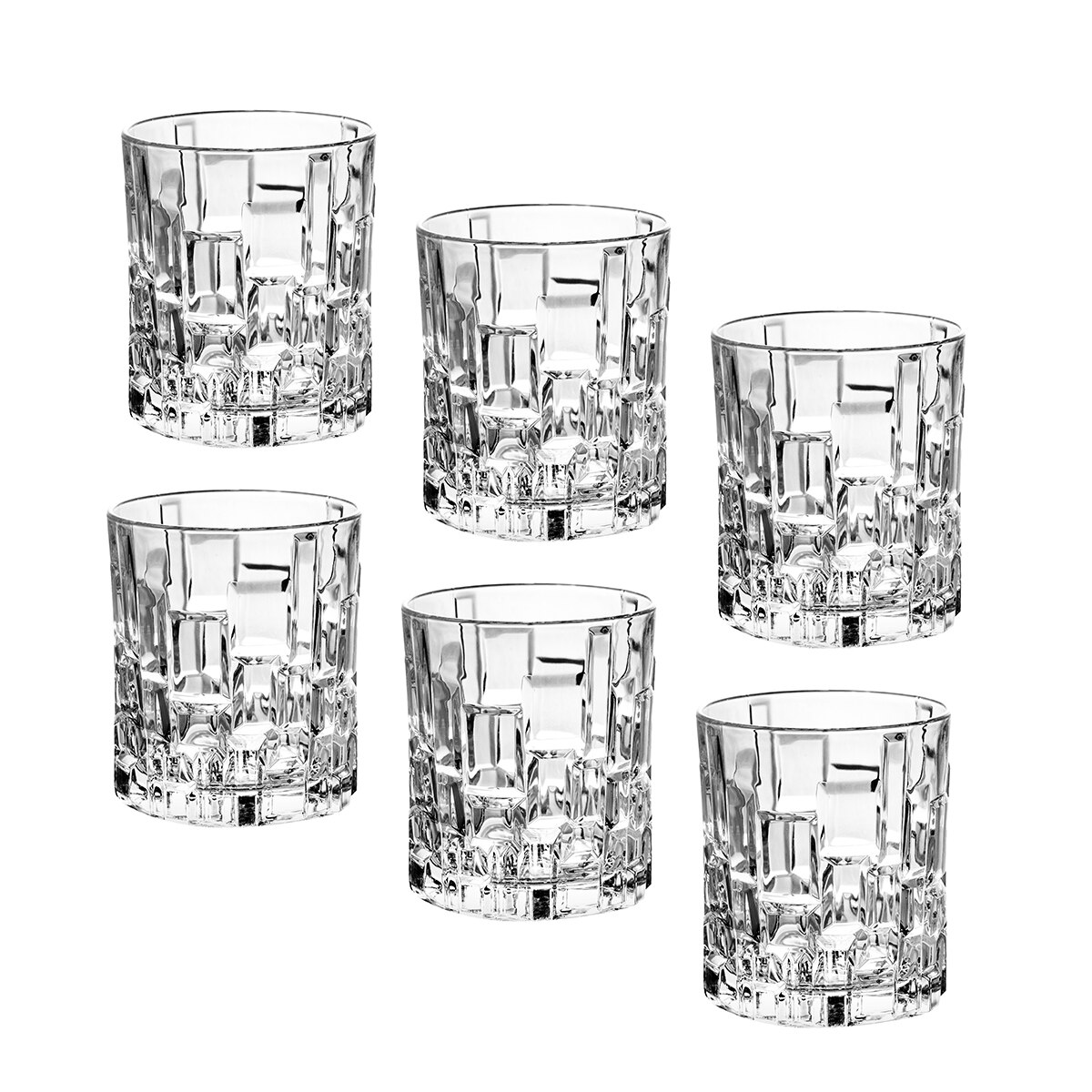 Set 6 pahare de whisky, RCR (Italia), 622106, Sticla, 250 ml