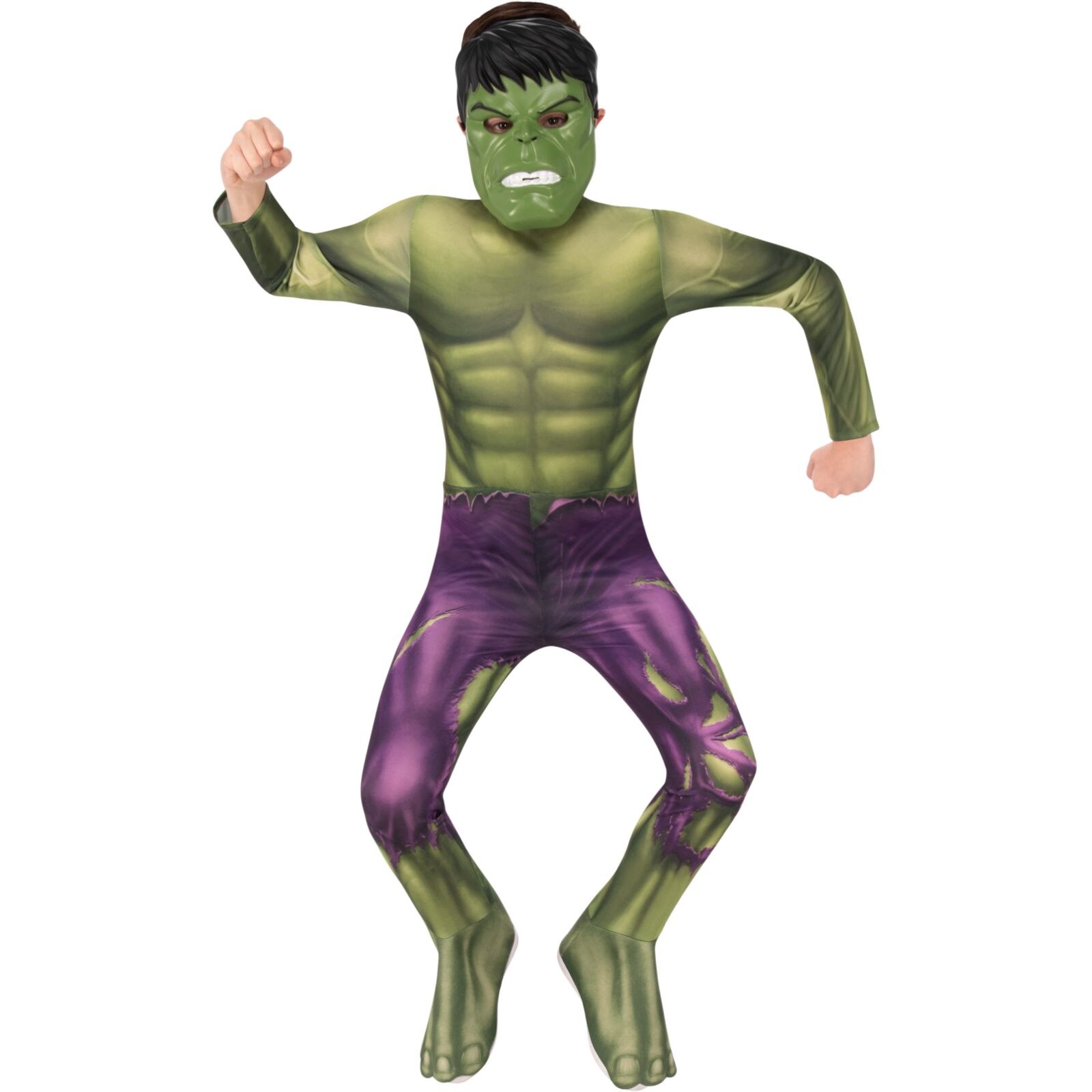Costum Hulk pentru baieti - Marvel Avengers, 9 - 10 ani, 152 cm