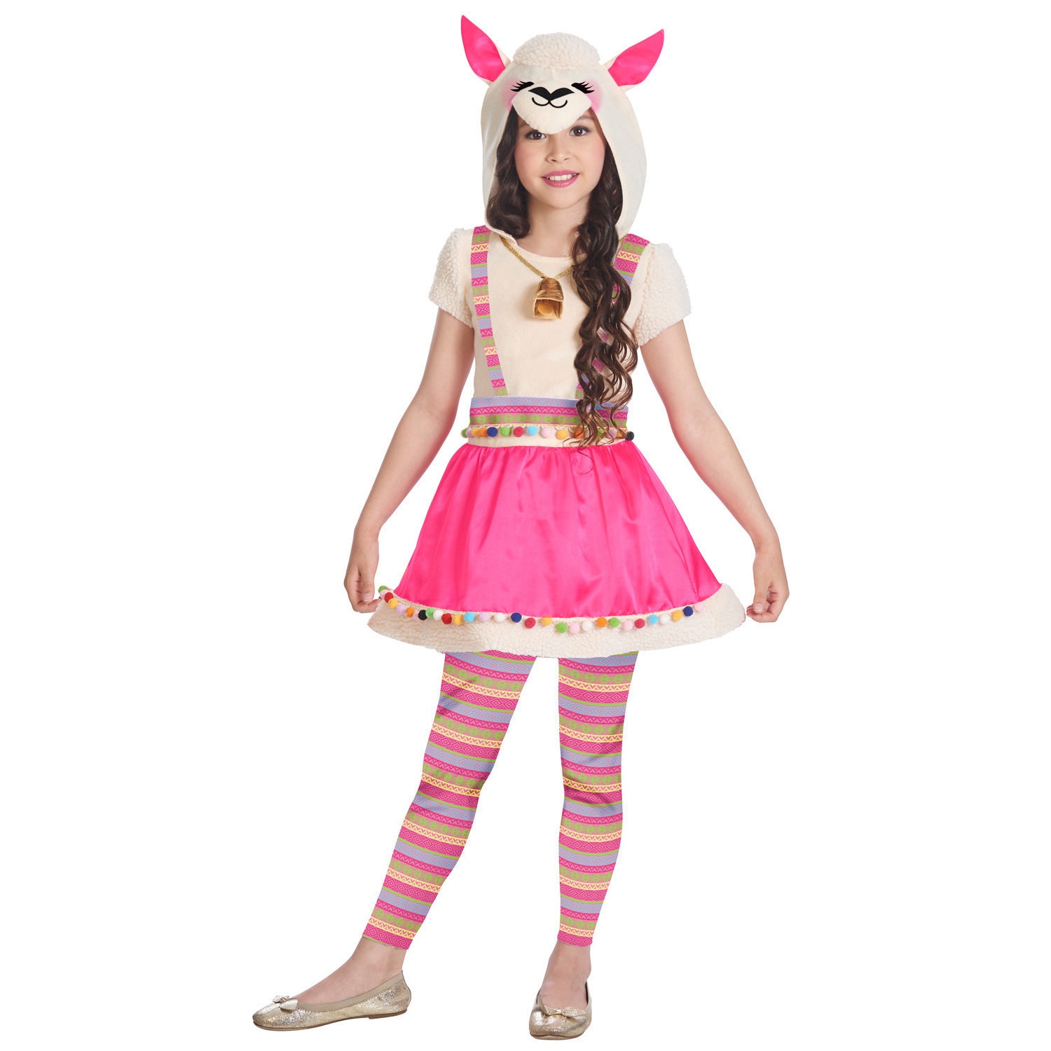 Costum carnaval animalut Lama copii fete 140cm(8-10ani)