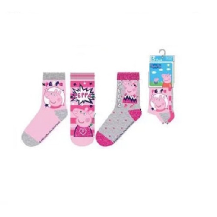 Sosete pentru copii Peppa Pig, pachet 3