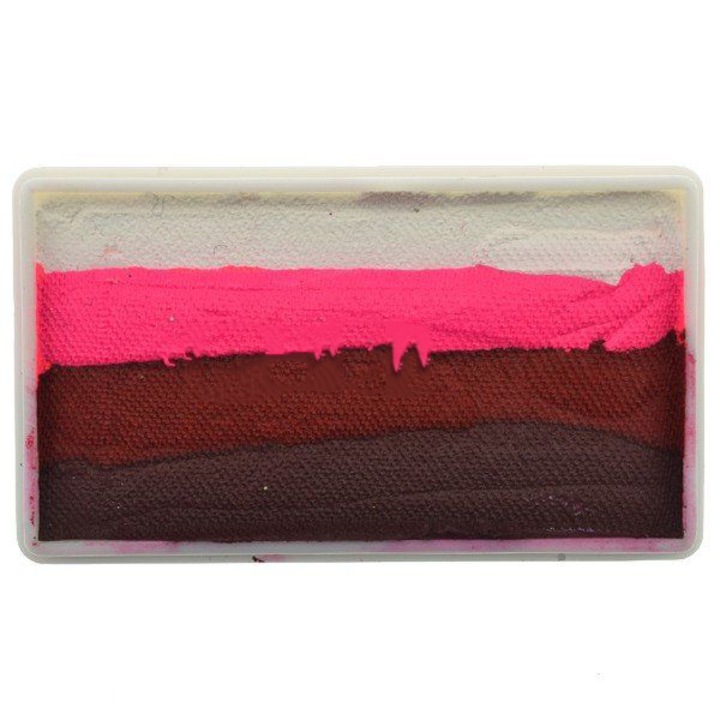 Diamond FX Evil Rose split cake Cudar rózsa csíkos arcfesték, 28 gr, RS30-55