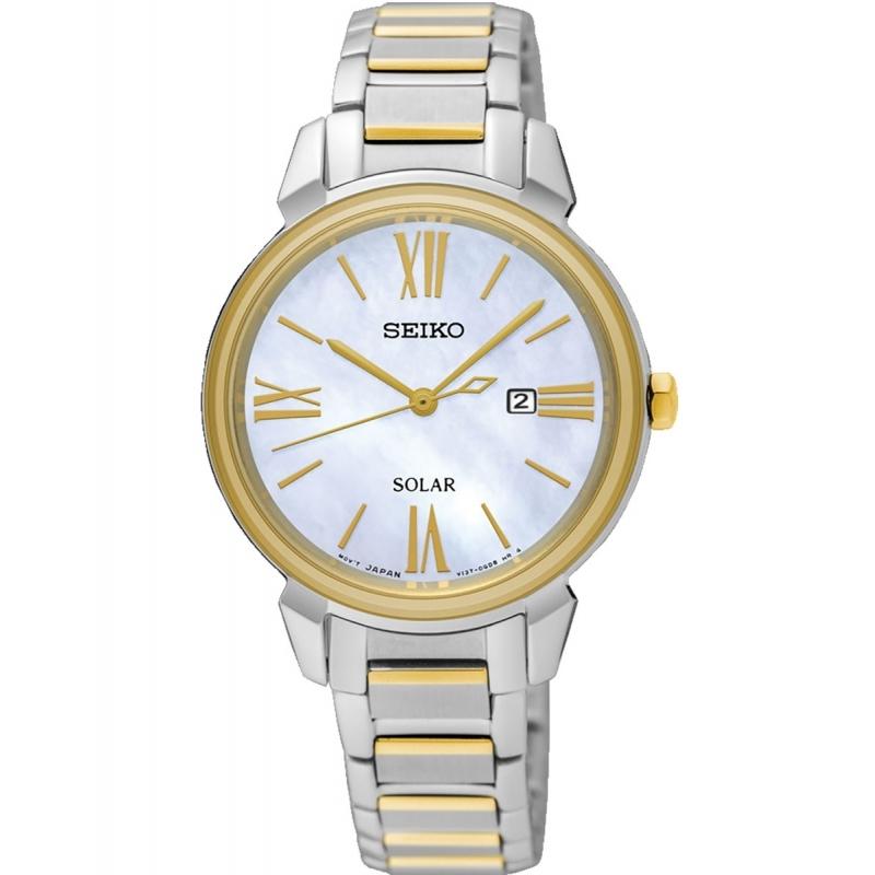 Ceas dama Seiko SUT324P1 Quartz Argintiu, Auriu