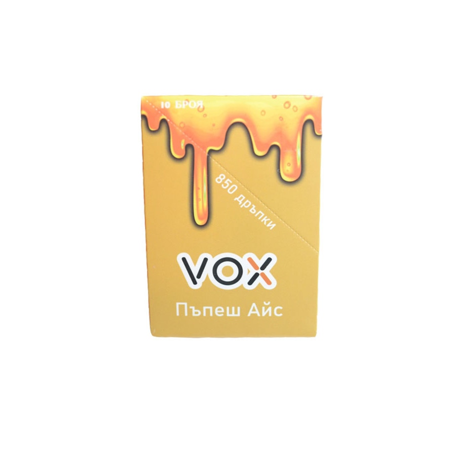 Set 10 tigari electronice, tip narghilea, VOX, 850 fumuri, aroma de pepene galben cu gheata, 2% nicotina