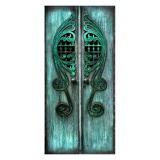 Fototapet vlies pentru usa - Emerald gates - 100 x 210 cm