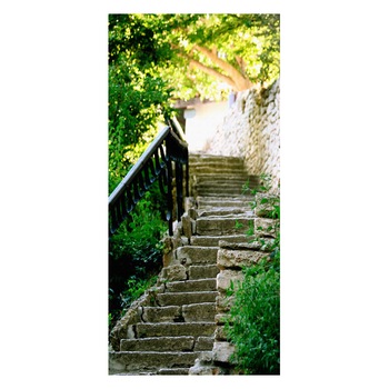 Fototapet vlies pentru usa - Scari pietroase - 100 x 210 cm Fototapet vlies pentru usa - Scari pietroase - 100 x 210 cm