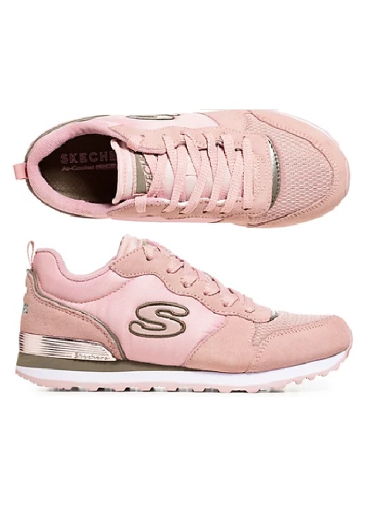 SKECHERS - Дамски маратонки OG 85, Материал микс, Мемори пяна, Номер 37, Пепел от рози