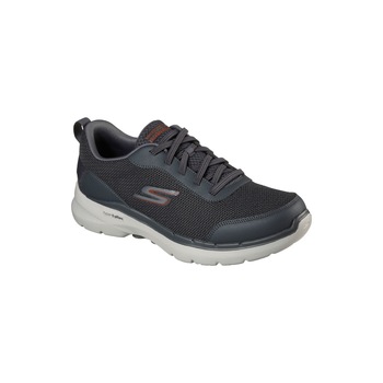 Pantofi sport Go Walk 6 Bold Knight, Skechers, Gri, 44 EU Pantofi sport Go Walk 6 Bold Knight, Skechers, Gri, 44 EU