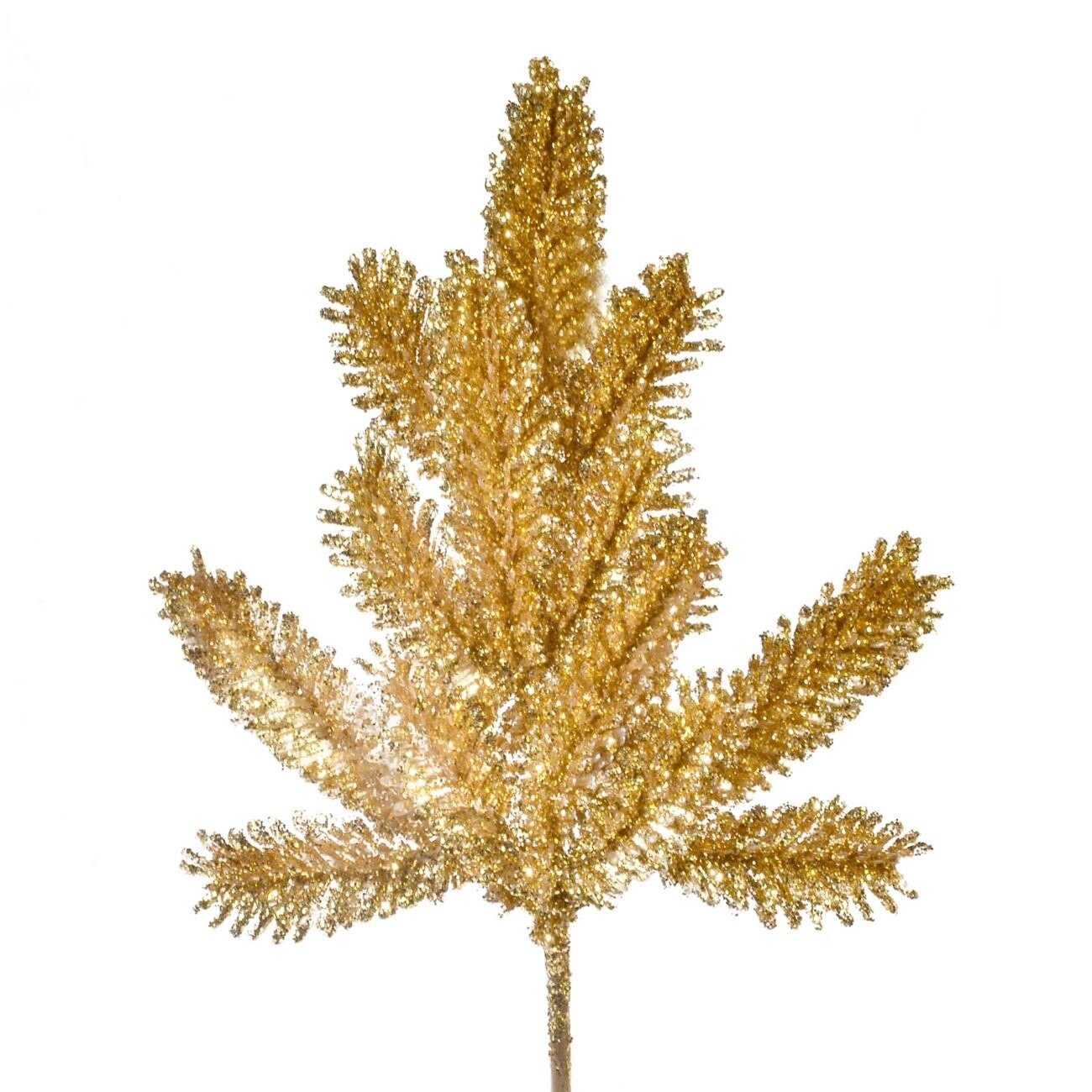 Ramura brad aurie de Craciun, 36 cm