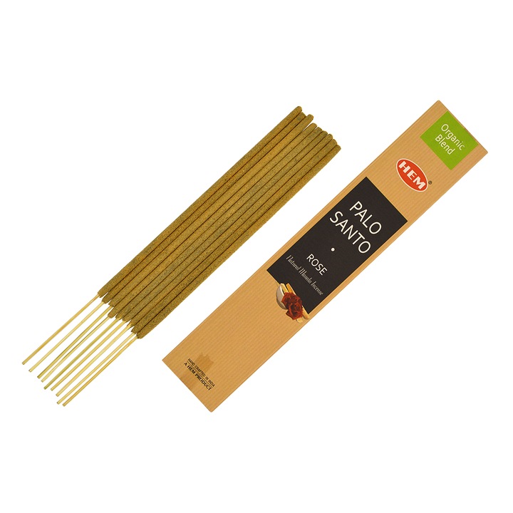 Ароматизирани пръчици премиум органична смес e-palosanto Пало Санто и Роза 15 грама