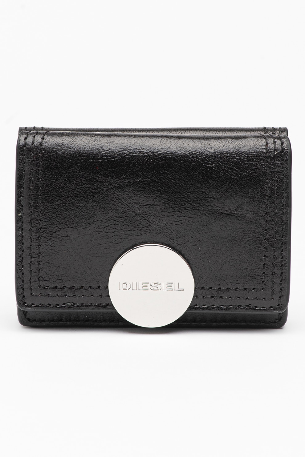 Diesel, Portofel pliabil de piele Lorettina, Negru