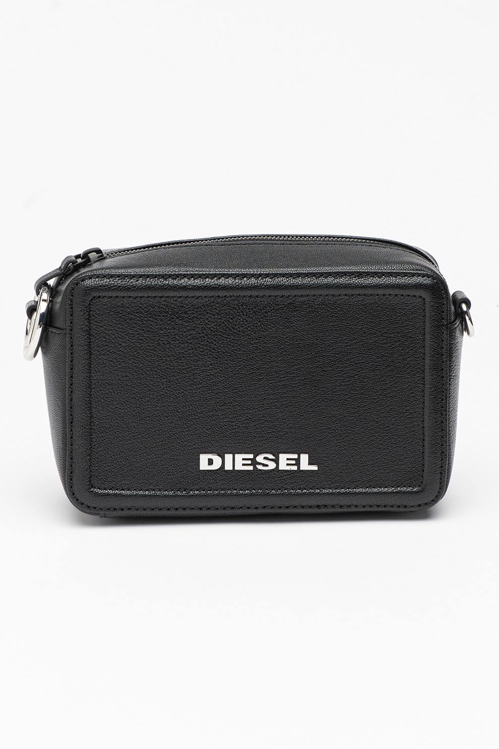 Diesel, Geanta de piele cu logo Rosa, Negru