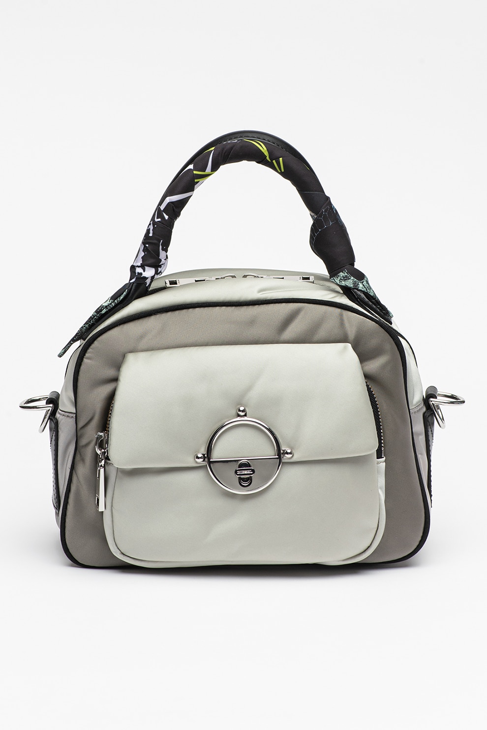 Diesel, Geanta cu bareta detasabila Lara, Gri/negru