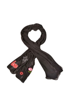 Esarfa dama, Zola®, pentru sezonul rece, neagra, 'LOVE', 180x70 cm Esarfa dama, Zola®, pentru sezonul rece, neagra, 'LOVE', 180x70 cm