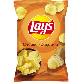 Chipsuri din cartofi cu gust de branza Lay’s Cheese, 215g