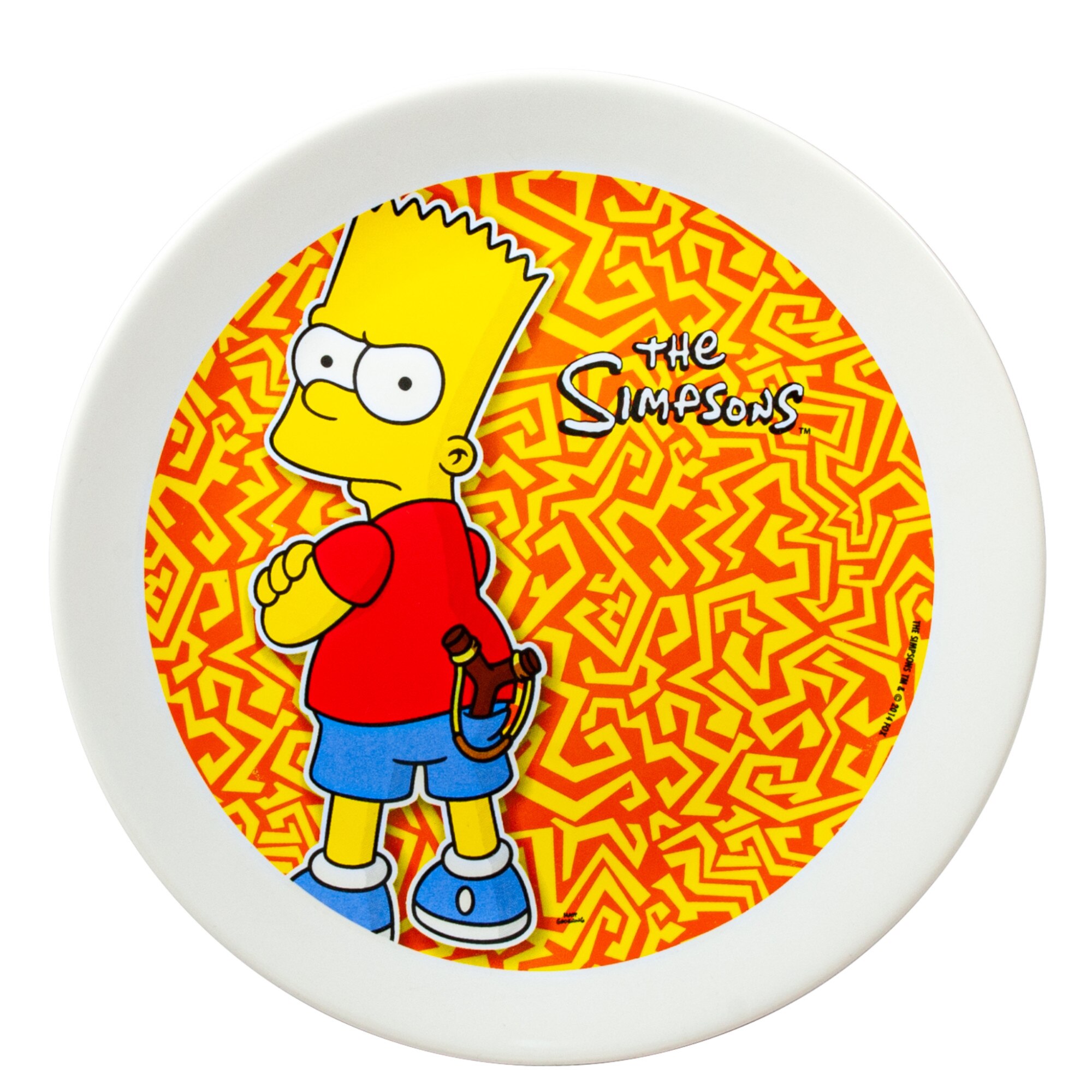 Farfurie desert, Cesiro, 20 cm, Alb Artic cu decor Personaj Simpsons