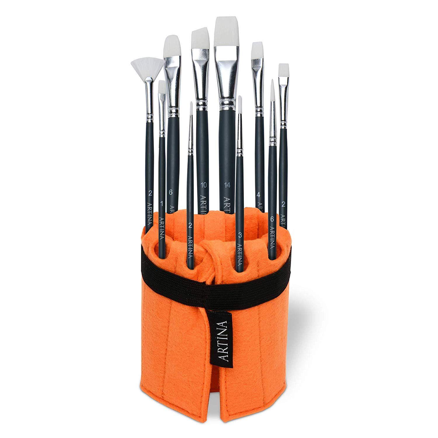 Set pensule Artina, Eindhoven, 11 buc, Orange