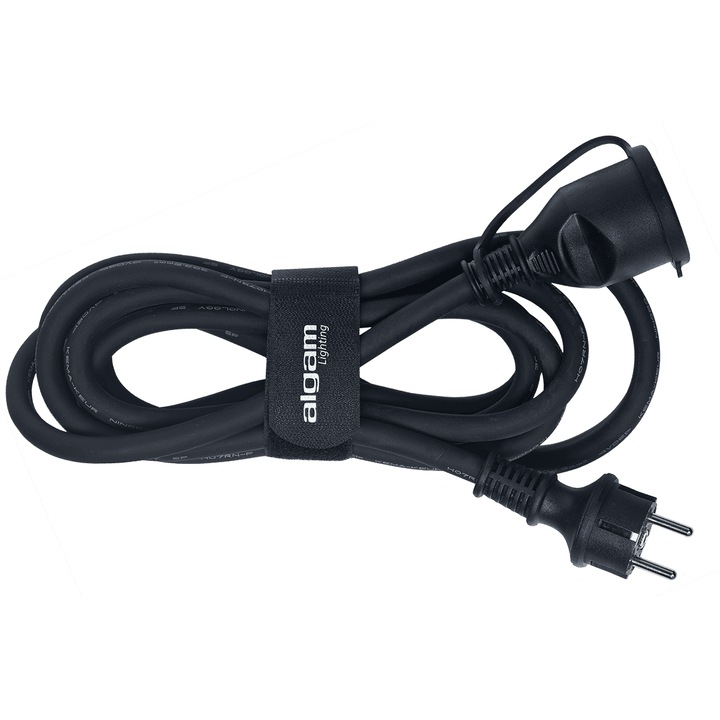 Extension Algam Lighting, IP44, 3m, Professzionális, Fekete