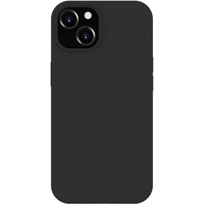 Husa de protectie Lemontti, Liquid Silicon pentru iPhone 13, Black
