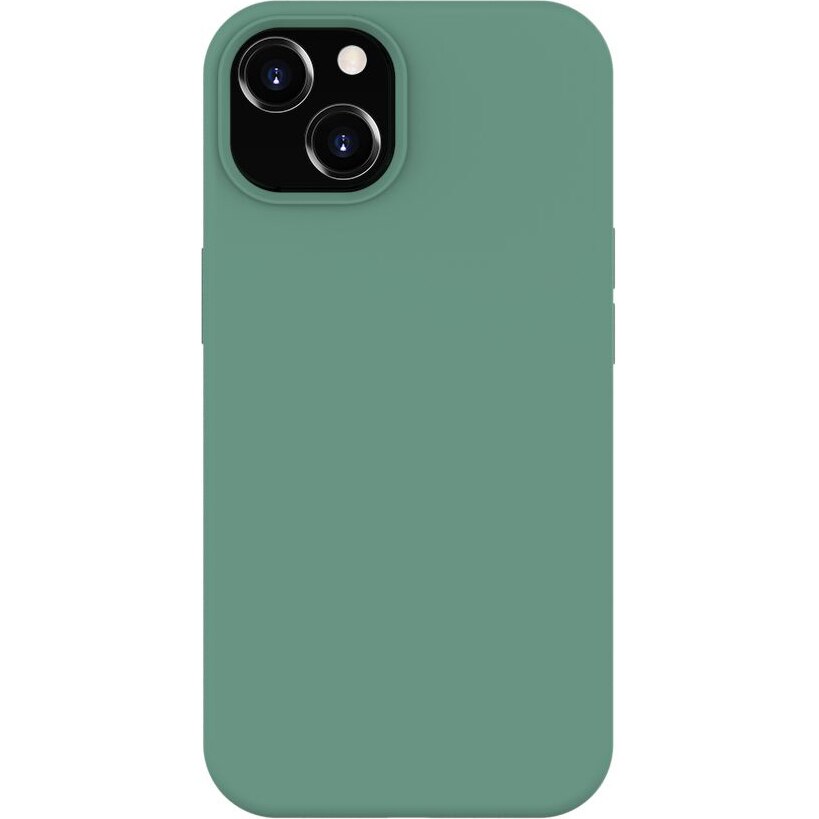Husa de protectie Lemontti, Liquid Silicon pentru iPhone 13, Forest Green