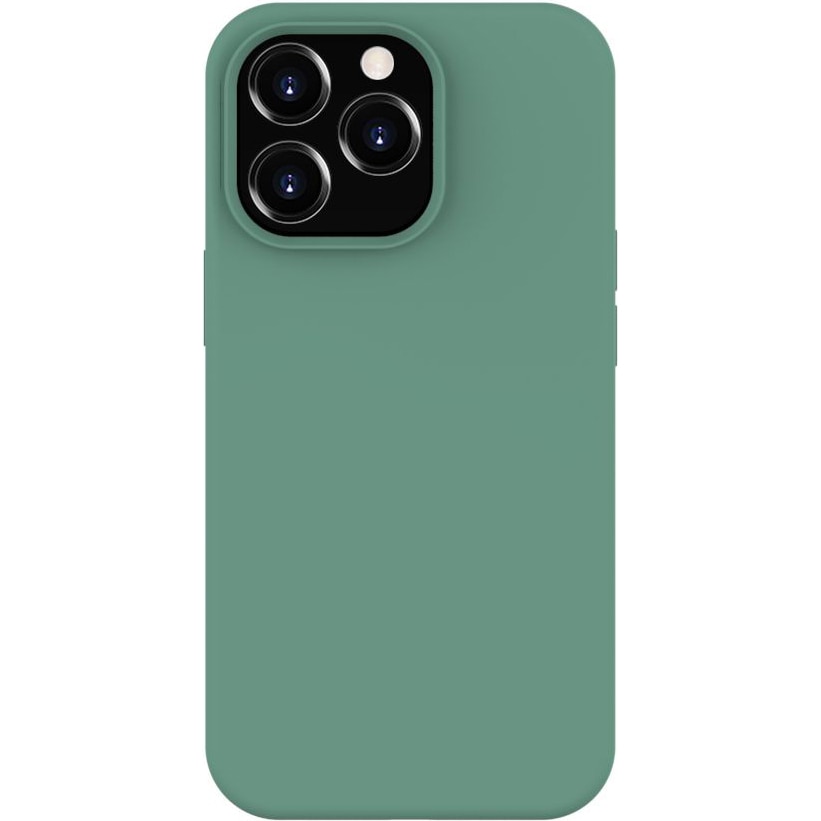 Husa de protectie Lemontti, Liquid Silicon pentru iPhone 13 Pro, Forest Green