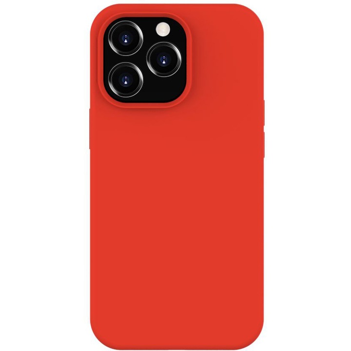 Калъф Lemontti, Liquid Silicon за iPhone 13 Pro, Red