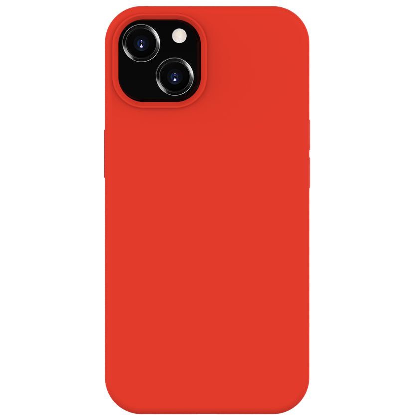 Husa de protectie Lemontti, Liquid Silicon pentru iPhone 13, Red