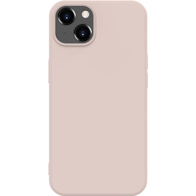 Husa de protectie Lemontti, Silicon Soft Slim pentru iPhone 13, Pink Sand