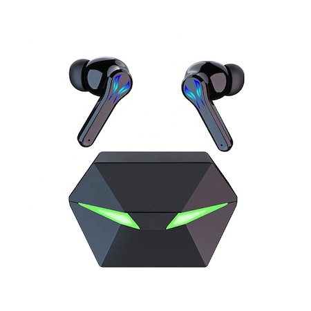 Casti Bluetooth Wireless Pentru iPhone/ Xiaomi/ Huawei/ Samsung Bivier Gaming Excentric, Waterproof, Hi-Fi True Stereo, Touch Control, Noise Cancelling, Negru