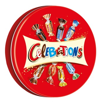 Cutie cu bomboane de ciocolata Celebrations, 435 g Cutie cu bomboane de ciocolata Celebrations, 435 g