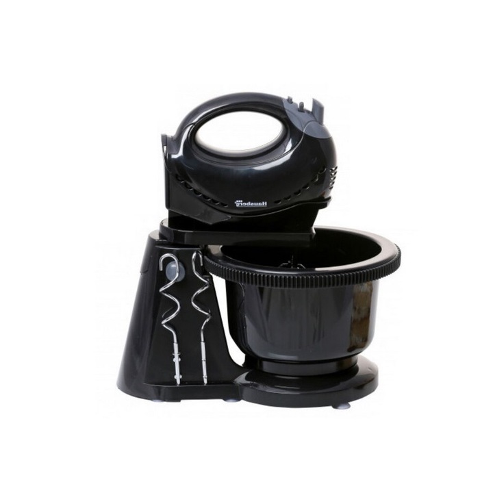 Миксер HAUSBERG HB3519 NG, Въртяща се купа 2L, 5 скорости, 300W, Черен