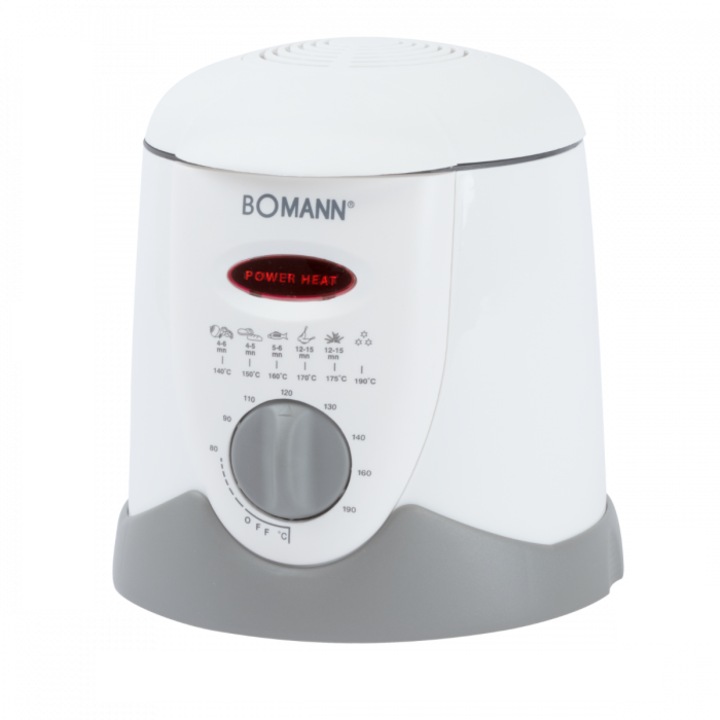 Фритюрник Bomann FFR 1290 CB, 840 W, 0.3 kg, Бял