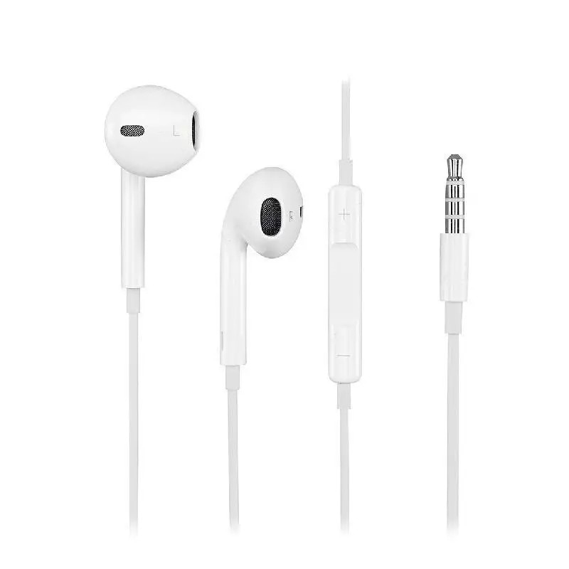 Casti audio SIKS® cu fir, mufa Jack 3.5mm, Alb