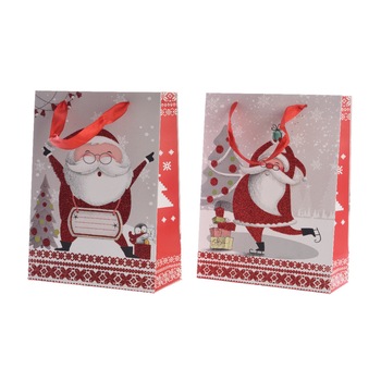 Punga cadou - Santa Fun, Cu model Punga cadou - Santa Fun, Cu model