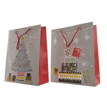 Punga cadou - Christmas Vibe, Cu model Punga cadou - Christmas Vibe, Cu model