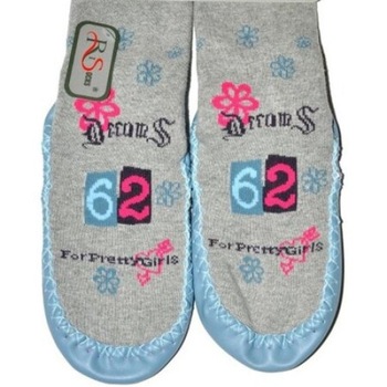 Mocasini, gri cu floricele 26-27 Mocasini, gri cu floricele 26-27