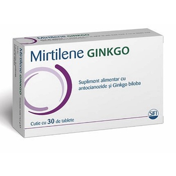 Suplimente alimentare, Mirtilene Ginkgo, 30 comprimate, Sifi Suplimente alimentare, Mirtilene Ginkgo, 30 comprimate, Sifi