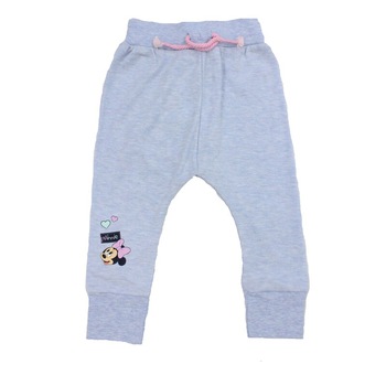 Pantaloni cu imprimeu, 55% bumbac, Minnie, albastru Pantaloni cu imprimeu, 55% bumbac, Minnie, albastru